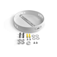 Ophngsst til LED paneler, 60cm wire, hvid, 130x130mm monteringsplade