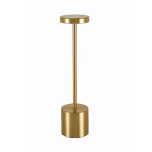 Opladelig LED bordlampe - Guld, touch dæmpbar, CCT, IP20