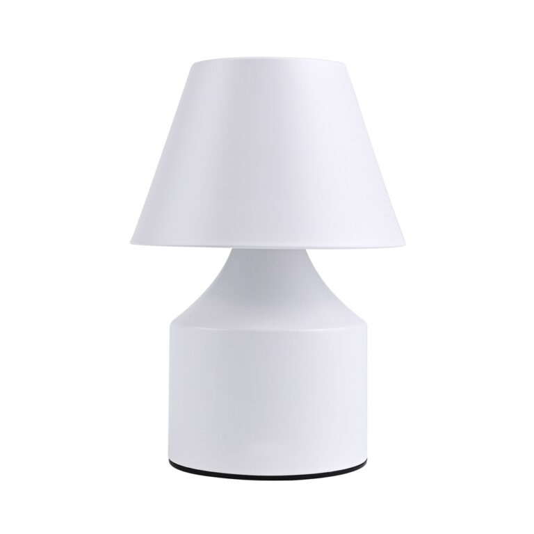 Opladelig LED bordlampe - Hvid, touch dæmpbar, 3i1, IP20 indendørs