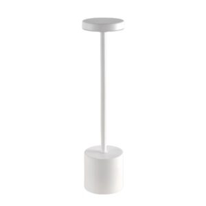 Opladelig LED bordlampe - Hvid, touch dæmpbar, CCT, IP20