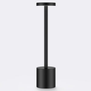 Opladelig LED bordlampe - Sort, touch dæmpbar, CCT, IP20