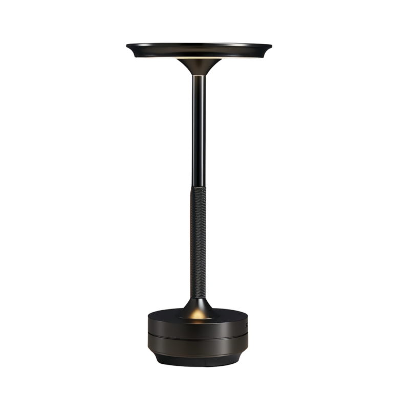 Opladelig LED bordlampe - Sort, touch dæmpbar, CCT, IP20