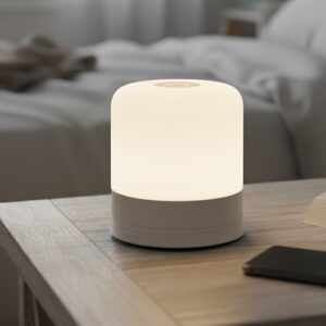 Opladelig LED bord/natlampe - Hvid, touch dæmpbar, 3i1, IP54 indendørs/udendørs