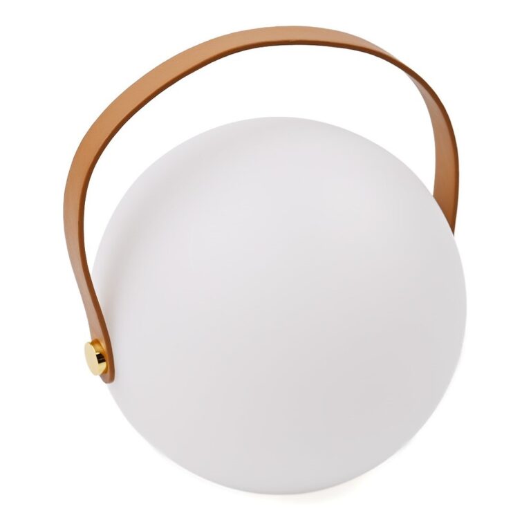 Opladelig RGB LED bordlampe - Hvid, inkl. fjernbetjening, IP54 udendørs