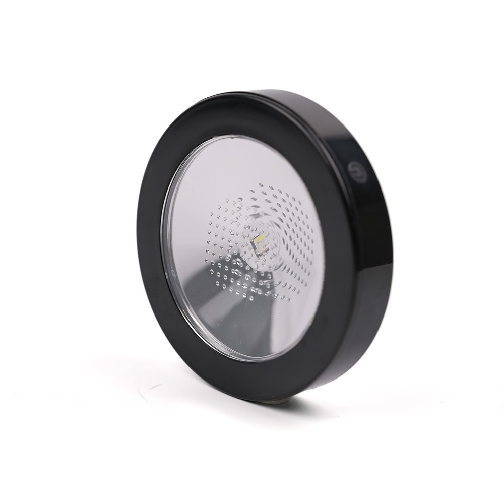 Opladelig RGB LED coaster - Sort, IP54 udendørs