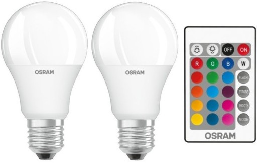 Osram LED Pære m/Fjernbetjening - E27 (2-pk)