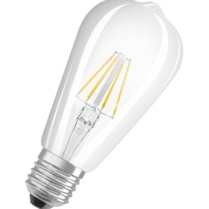 Osram LED pære Comfort edison filament 730lm 5,8W/940 (60W) E27 dæmpbar E27