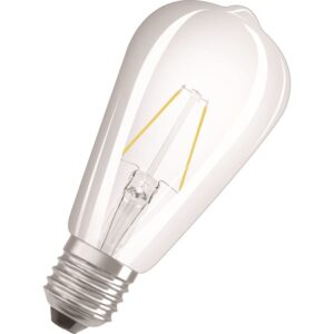 Osram LED pære Edison 2,5W/827 (25W) filament klar E27