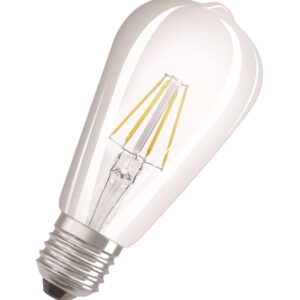 Osram LED pære Edison 4W/827 (40W) filament klar E27