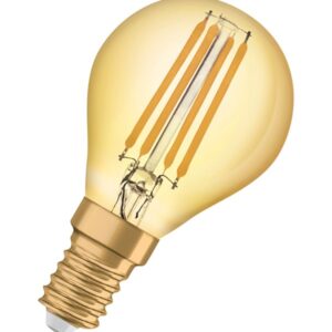 Osram LED pære Vintage 1906 krone guld filament 410lm 4W/824 (35W) E14 E14