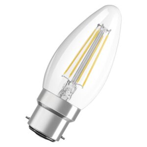 Osram LED pære kerte filament 470lm 4W/827 (40W) B22d B22d