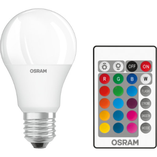Osram Star+ E27 standardpære med fjernbetjening, 2700K, 9,7W