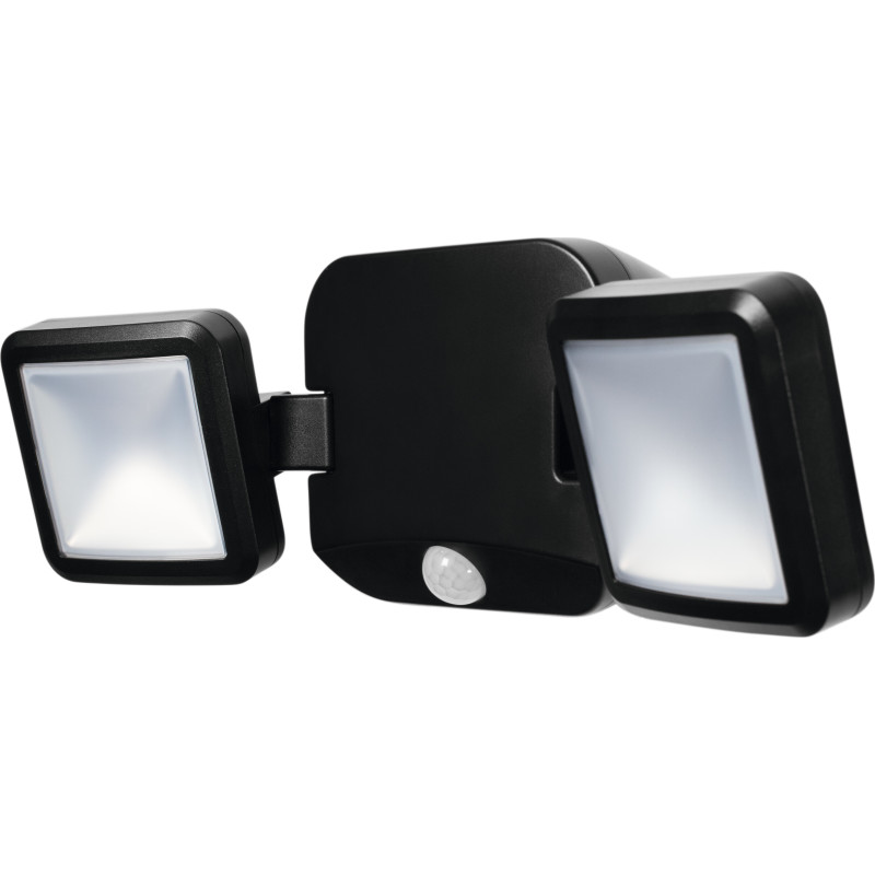 Osram udendørs batteri spot med sensor, 10W. 4000K, sort