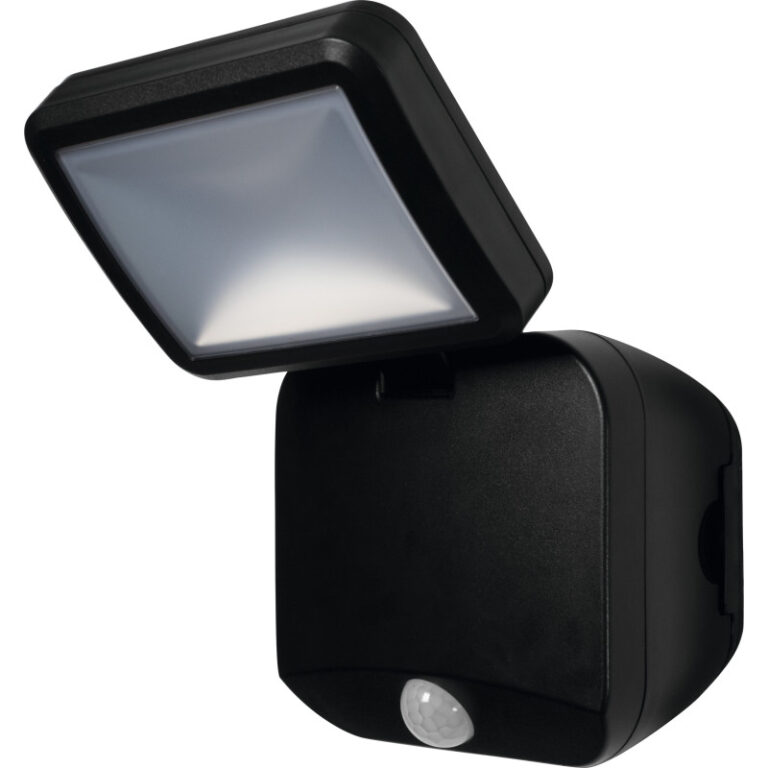Osram udendørs batteri spot med sensor, 4W. 4000K, sort