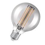 Osram vintage 1906 led globe80 smoke straight filament ultra tynd 500lm 11w/818 (42w) e27 dæmpbar