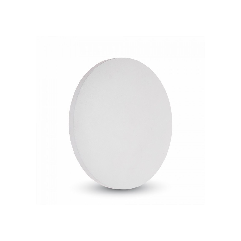 Outlet: 6W LED væglampe - IP65 udendørs, Rund, hvid, indirekte, inkl. lyskilde