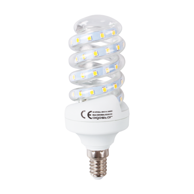 Outlet: E14 9W LED B5 Spiral - 3000K
