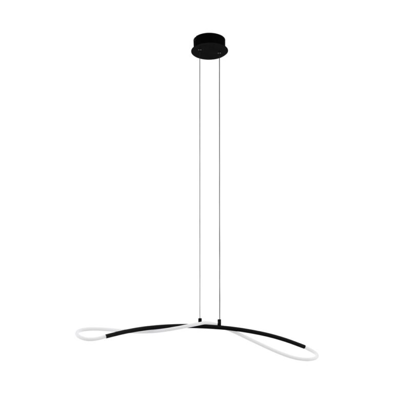 Outlet: EGLO Egidonella LED Pendel Lampe 20W i Sort/Hvid
