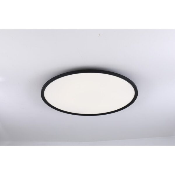 Outlet: LEDlife 40W LED rundt panel - 100 lm/W, Ø60, sort, inkl. monteringsbeslag