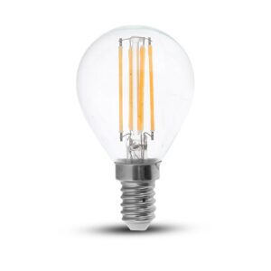 P45 VT-2466 LED-pære 6W E14 - kultråds, klar glas, 3000K