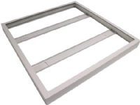 PÅBYGNINGSRAMME FOR LED FLAD PANEL, Samlet 598x598x50, HVID RAL9016 - LED Flad panel tykkelse 10-12mm.