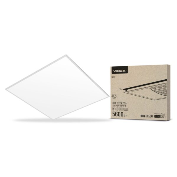 PB364W Monteret Panel 36W - LED, nedhængt, neutral hvid