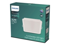 PHILIPS Meson recessed panel light, LED 16 W, 4000 K, 1700 lm, square, white