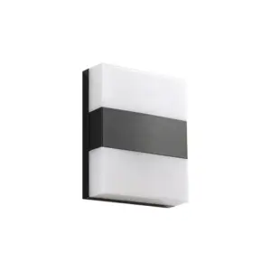 PRIOS - Teekon udendørs LED-væglampe, 20 cm, IP44, antracit