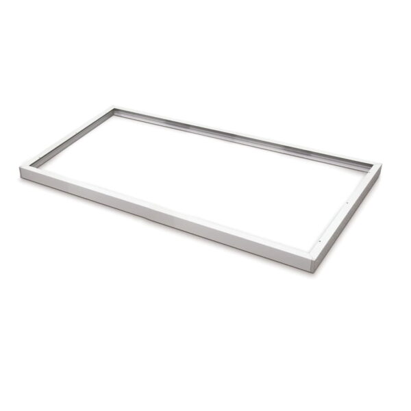 Påbygningsamme til LED Panel 30x120 - 45mm - Skrueløs - Hvid
