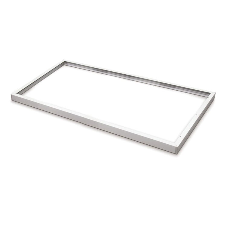 Påbygningsamme til LED Panel 30x120 - 45mm - Skrueløs - Hvid