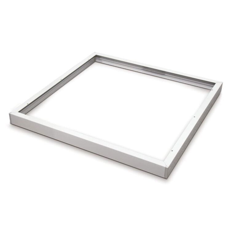 Påbygningsramme til LED Panel 60x60 - 45mm - Skrueløs - Hvid