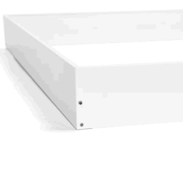 Påbygningsramme til LED Panel 60x60 - 68mm - Til Back-Lit - Hvid