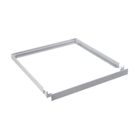 Påbygningsramme til LED panel, 60x60 cm, hvid plast, højde 4,4 cm