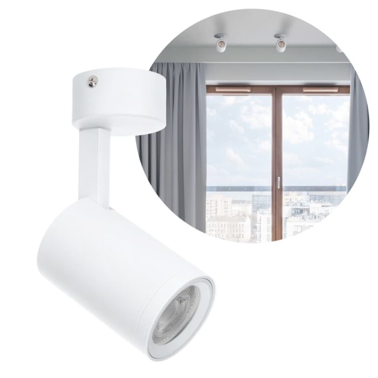 Påbygningsspot Hvid - Spotlampe - 1xGu10 - Nuuk