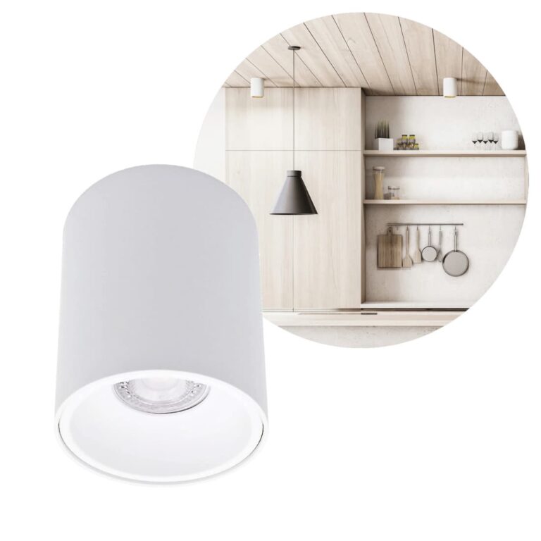 Påbygningsspot Mat.hvid - Spotlampe - 1xGu10 - Kivi