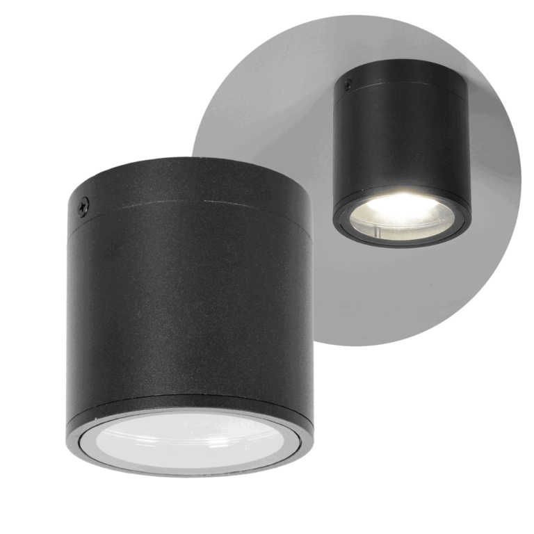 Påbygningsspot Sort I Udendørs I QZ I 1xGu10