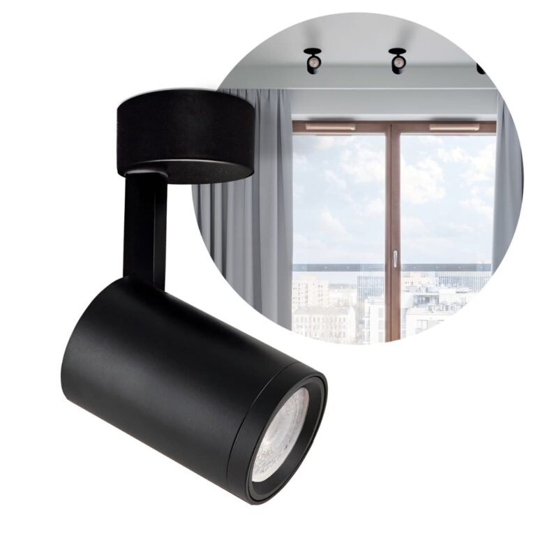 Påbygningsspot Sort - Spotlampe - 1xGu10 - Nuuk