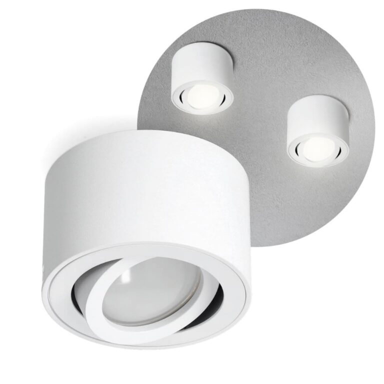 Påbygningsspots - Hvid - m. Kip - Indendørs - IP20 - 230V