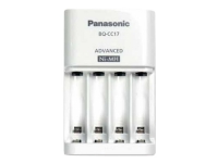 Panasonic eneloop Advanced K-KJ17MCC40E - 6 - 7 timer batterioplader - (for 4xAA/AAA) 4 x AA type - NiMH - 1900 mAh - 300 mA - hvid - Europa