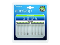 Panasonic eneloop BQ-CC63 - Batterioplader - 8 x batterier lader op - 1.2 A