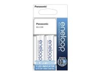 Panasonic eneloop BQ-CC80 - Batterioplader - (for 2/4xAA/AAA) 2 x AA type - 1900 mAh