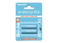 Panasonic eneloop lite BK-3LCCE - Batteri 2 x AA type - NiMH - (genopladelige) - 950 mAh