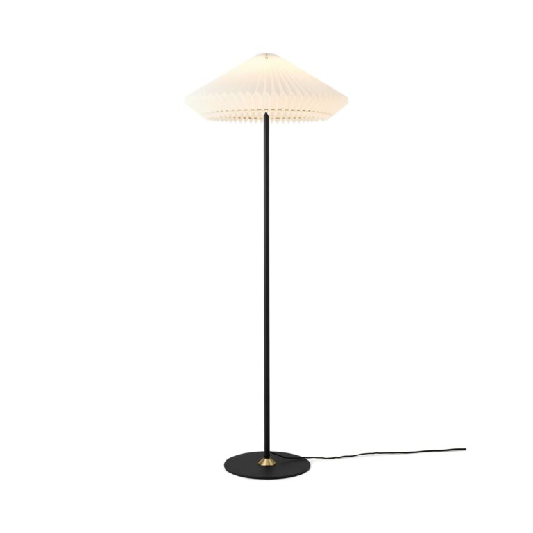 Paris Gulvlampe Ø56 Clean White/Sort
