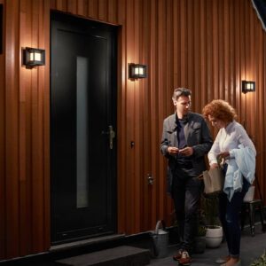 Parterre - terningformet LED udendørs væglampe