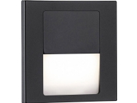 Paulmann 80001 Tsaro eckig 80x36mm Indbygget væglampe LED (RGB) 1 W Sort (mat)