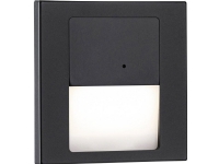 Paulmann 80004 Tsaro eckig 80x36mm 1W 80lm 230V 2700K Indbygget væglampe LED (RGB) 1 W Sort (mat)