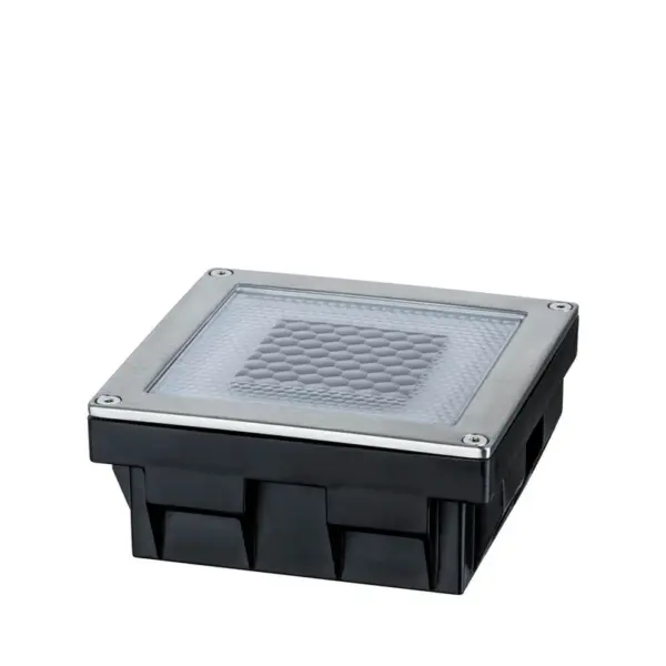 Paulmann - Cube Solar LED Nedgravningsspot IP67 Stainless Steel/Clear