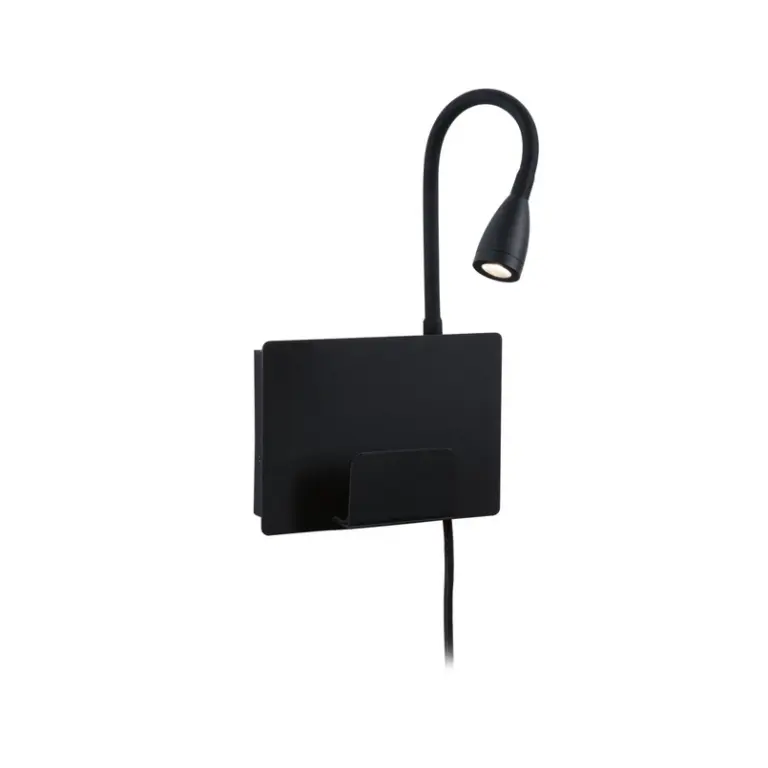 Paulmann - Halina LED-væglampe USB C mat sort