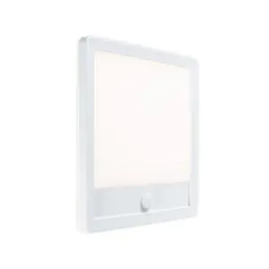 Paulmann - Lamina udendørs LED-væglampe, hvid, IP44, sensor