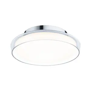 Paulmann - Luena LED-loftlampe, IP44, krom, Ø 25 cm